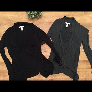 2pack bundle of cotton cardigans